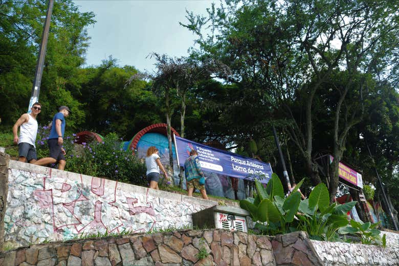 Durante o free tour de Chapinero