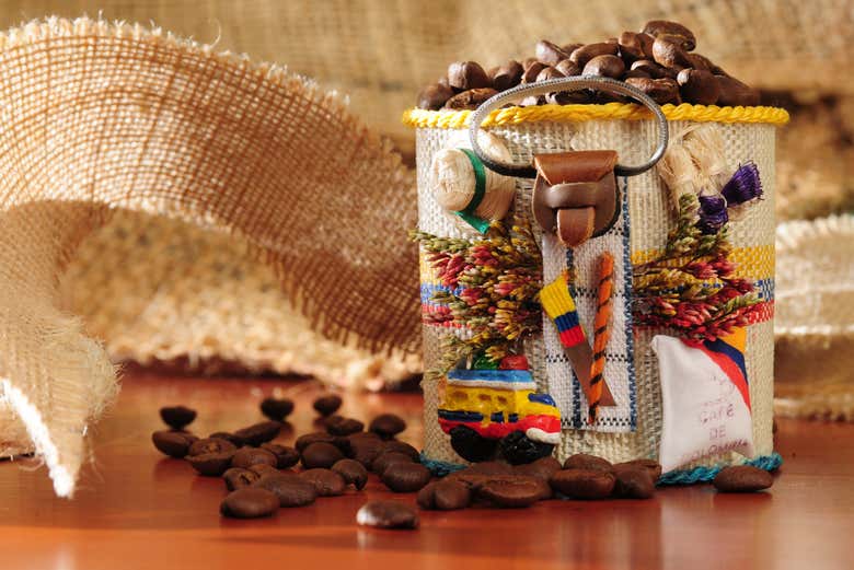 Granos de café colombiano