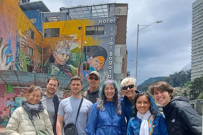 Foto de grupo durante el tour