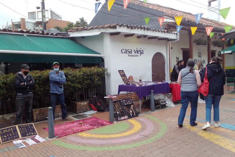 Vendedores ambulantes en Usaquén