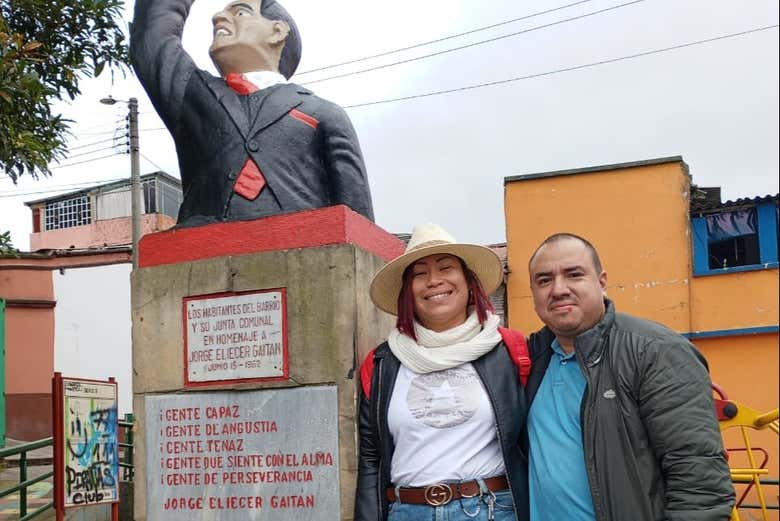 Monumento a Gaitán en la Plaza de la Perseverancia