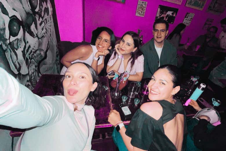 Momento selfie durante el pub crawl