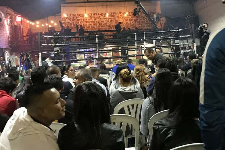 Ring de boxeo en Bogotá