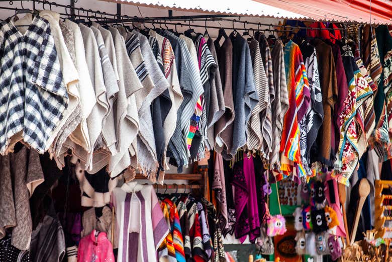 Ruanas tradicionales hechas a mano en Nobsa