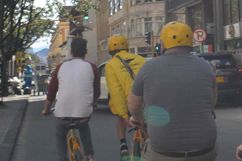 Rota do free tour de bicicleta