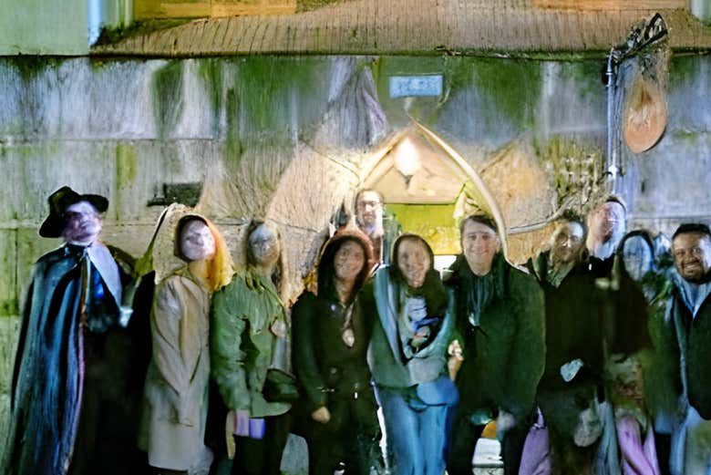 Disfrutando del tour de los fantasmas de Bogotá