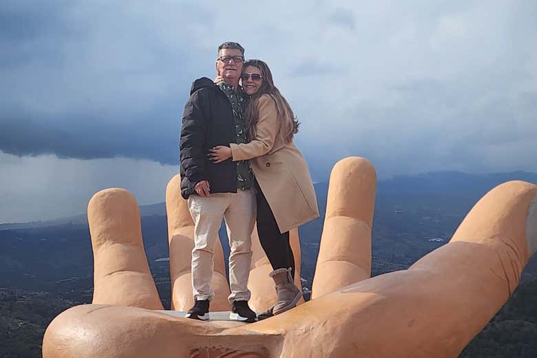 Em um dos mirantes de Villa de Leyva