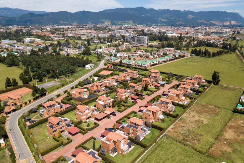 Vista aérea de Cajicá