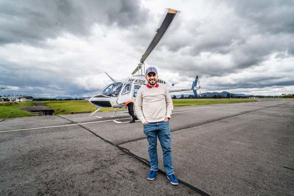 Paseo privado en helicóptero por Bogotá