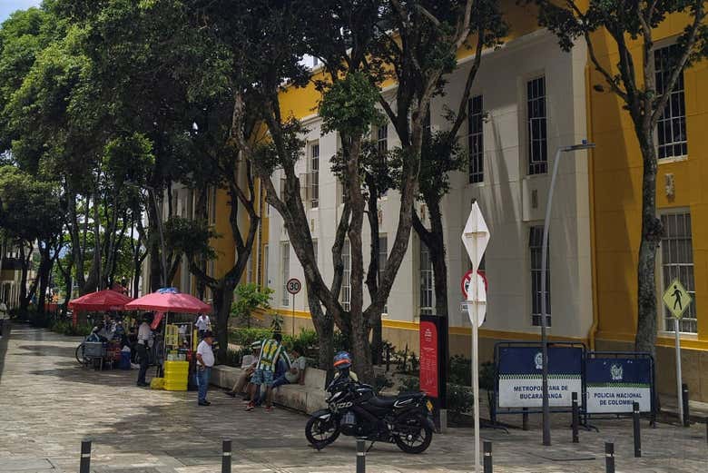 Uma das ruas do centro da cidade de Bucaramanga