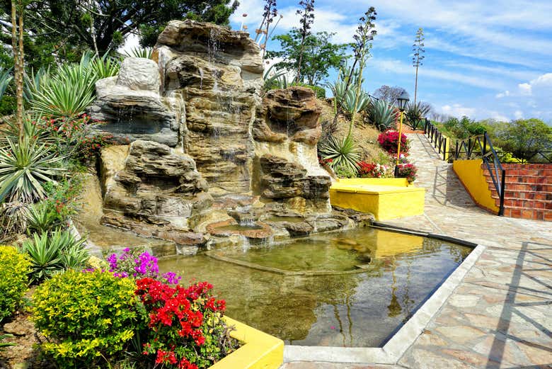 Un jardin dans le parc national de Chicamocha