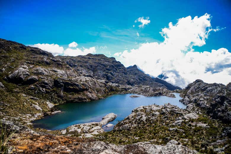 Una de las lagunas del páramo