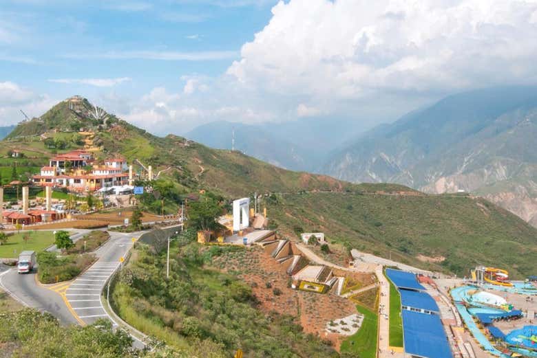 Vue panoramique du parc national de Chicamocha