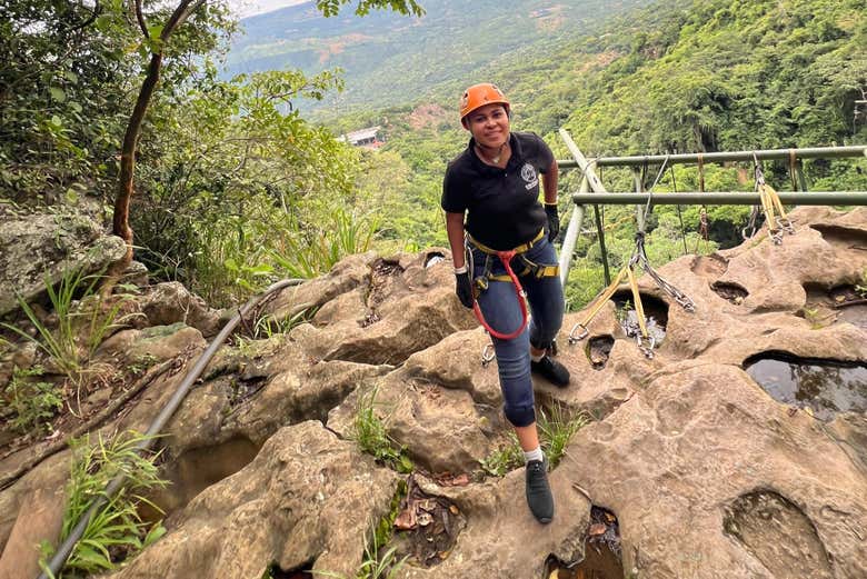 En uno de los puntos altos de Parque Xplorer