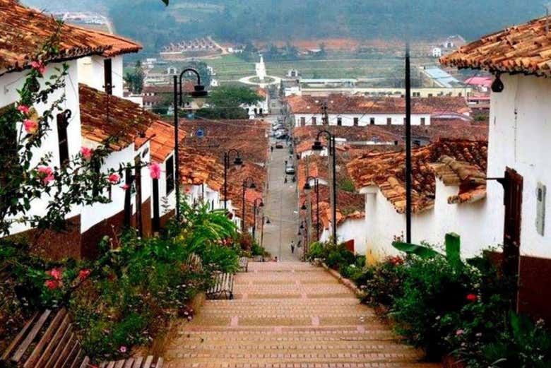 Una de las calles de Zapatoca