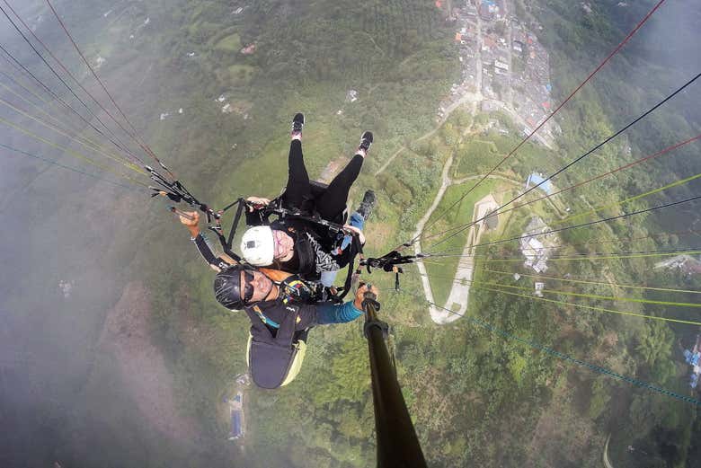 Vistas do parapente