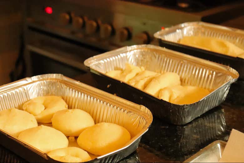 Pandebonos redondos y alargados