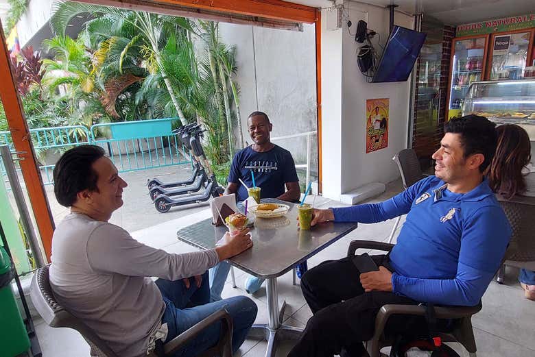 Vamos recuperar as forças com uma bebida