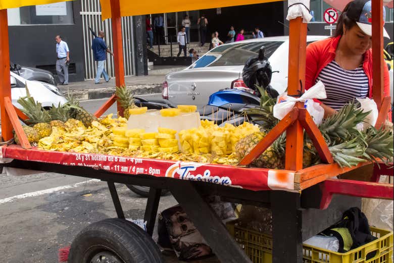 Stand de street food à Cali