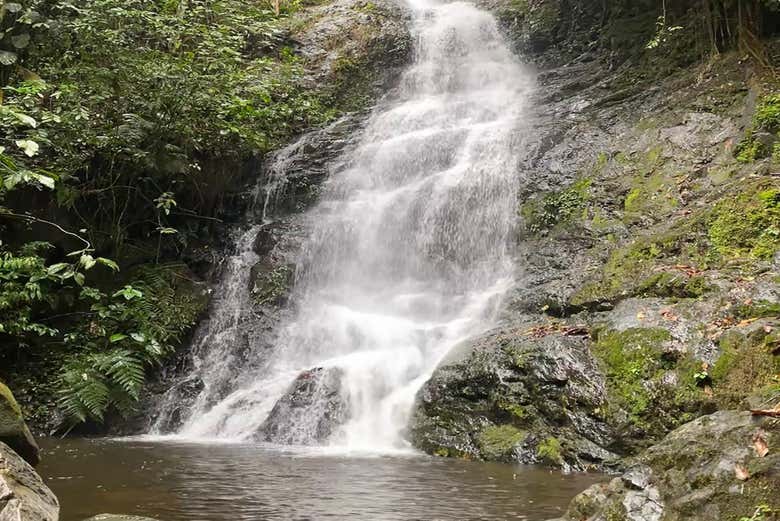Waterfall at El Topacio Environmental Center