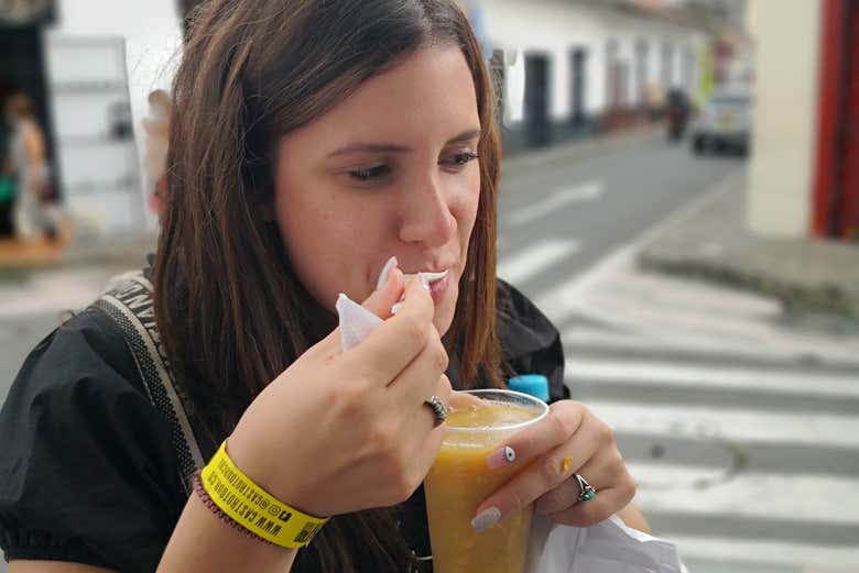 Provando nuove bevande