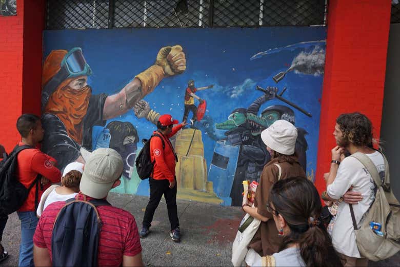 Entendiento la historia plasmada en los murales