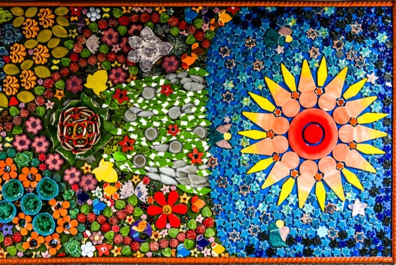 Uno de los murales de la Comuna 20