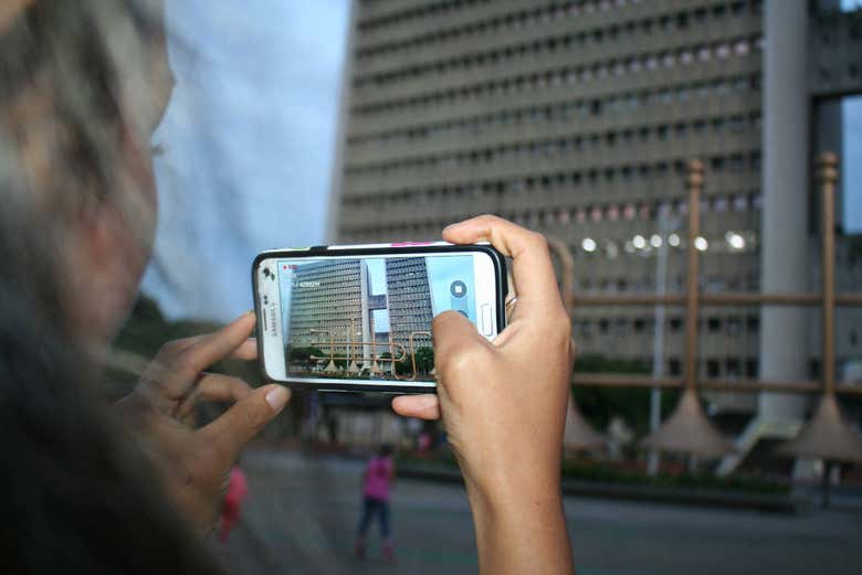 Fotografiando la Plazoleta Jairo Valera