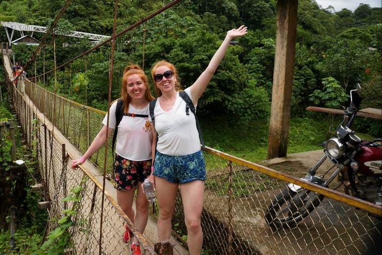 Walking along the trails at San Cipriano
