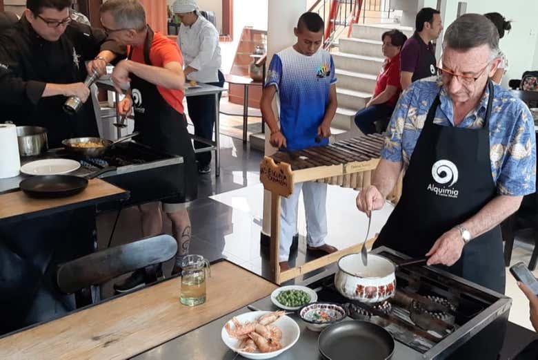 Aula de culinária em Cali