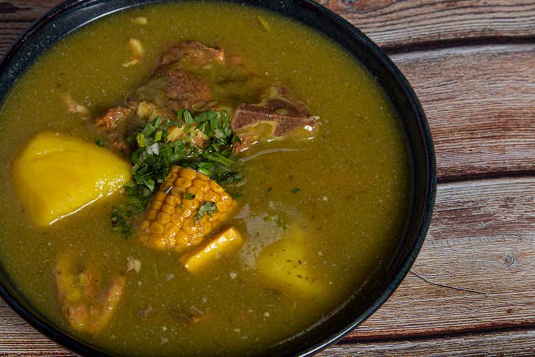 Sancocho, sopa tradicional de la región del Valle del Cauca