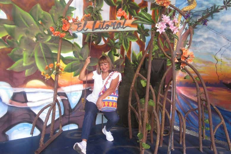 Disfrutando de la visita al Paseo de la Aurora