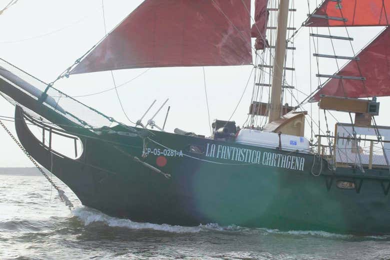 Nave pirata a Cartagena de Indias
