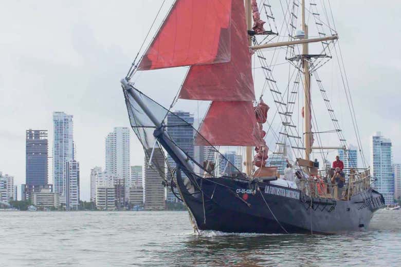 Giro in nave pirata a Cartagena de Indias