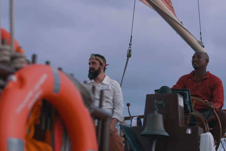 Disfrutando del barco pirata