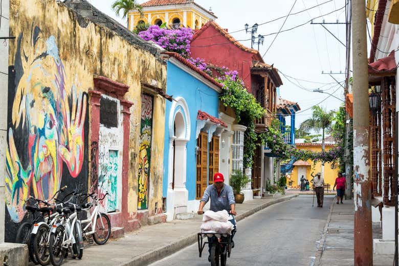 Barrio de Getsemaní, en Cartagena de Indias