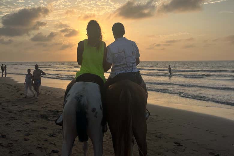 Contemplando il tramonto