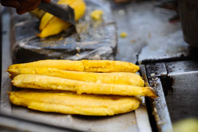 Comida callejera en Cartagena de Indias