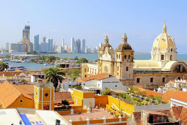 Panoramic view of Cartagena de Indias