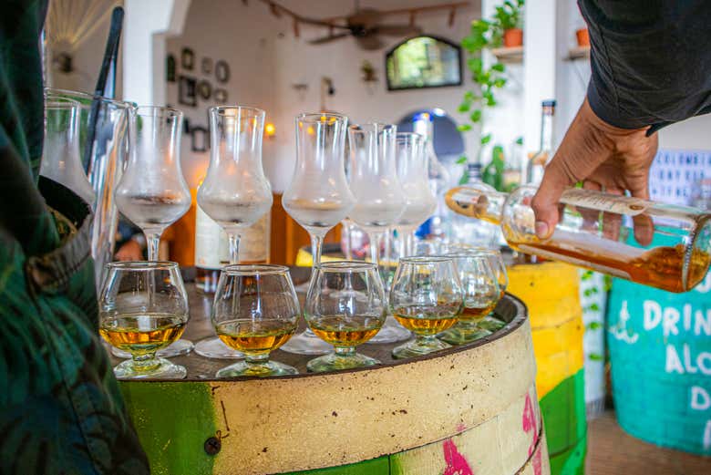 Sample young and old rums!