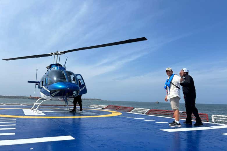 Ready to tour Cartagena by helicopter