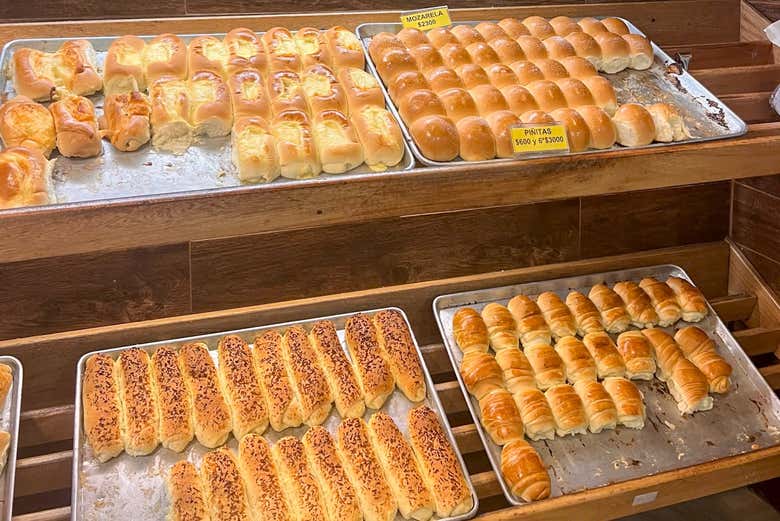 Delícias em uma padaria local