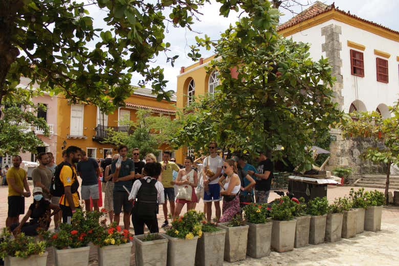 Durante il free tour del quartiere Getsemani