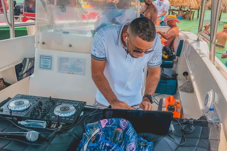 DJ spinning the best tracks
