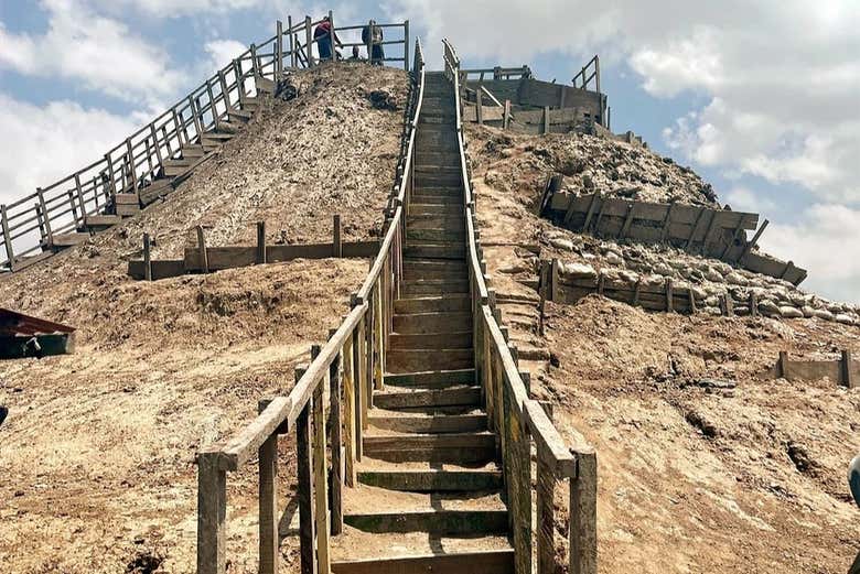 Subiremos até a cratera do vulcão