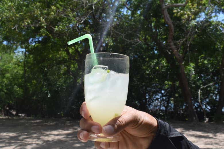 Enjoy a resfreshing beverage beachside