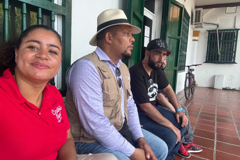 Parada en la Casa de las Tejas