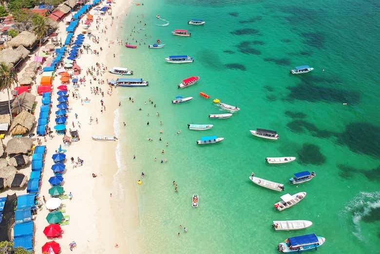Vista aérea de la isla Barú