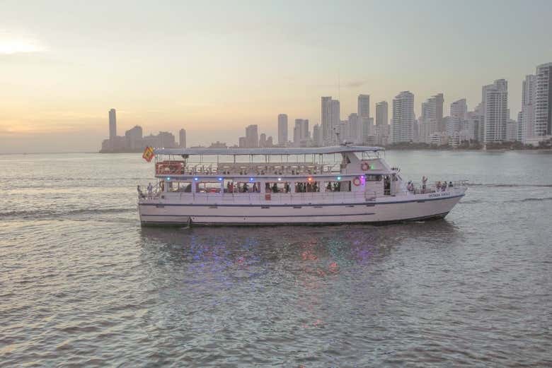 Passeio de barco por Cartagena
