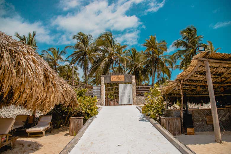 Beach club vista mare